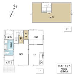 笠間市東平 2SDKの間取り