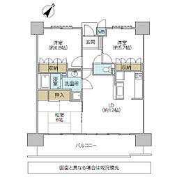 サーパス末広町 1405号室 3LDKの間取り