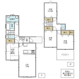 ひたちなか市稲田 4LDKの間取り