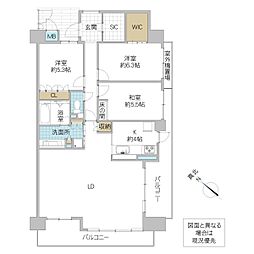 サーパス上水戸中央 3LDKの間取図画像