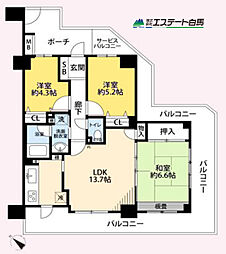 間取図画像 3LDK
