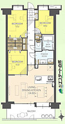 間取図画像 3LDK