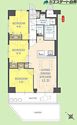 保谷ハウス 3LDKの間取図画像