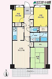 間取図画像 3LDK