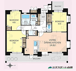 間取図画像 3LDK