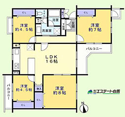 エステート上水本町3号棟 4LDKの間取図画像