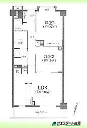 アーバンキャッスル東村山 2LDKの間取図画像