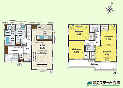 志木市中宗岡2丁目全2棟　新築戸建