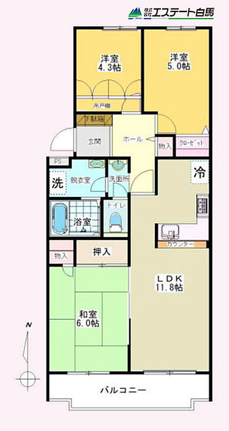 3LDK 間取り