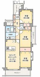 マートルコートふじみ野 3LDKの間取図画像