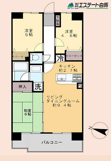 3LDK 間取り