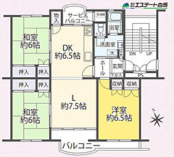 西武狭山グリーンヒル7号棟 3LDKの間取図画像
