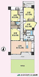 フォルスコート保谷 4LDKの間取図画像