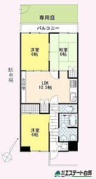 第5みずほ台マンション 3LDKの間取図画像