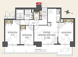 間取図画像 3LDK