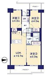 間取図画像 3LDK
