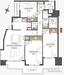 間取図画像 3LDK