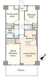 間取図画像 2SLDK