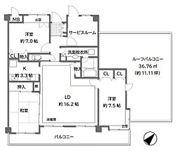 間取図画像 3SLDK