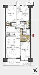 間取図画像 3LDK