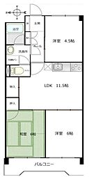 ドミノ吉敷 3LDKの間取図画像