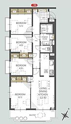 藤和シティコープ大宮桜木町 4LDKの間取図画像