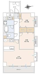 ライオンズマンション大宮浅間町 2LDKの間取図画像