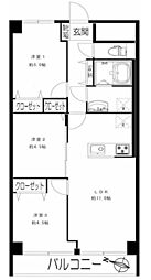 マンハイム大宮 3LDKの間取図画像