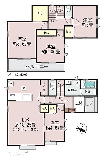 間取りを拡大表示