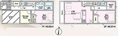 間取り：図面と現況が異なる場合は現況を優先させていただきます。 