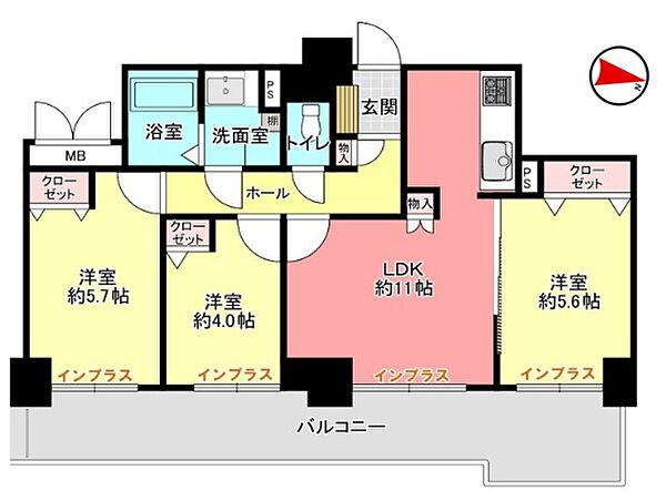 間取りを拡大表示