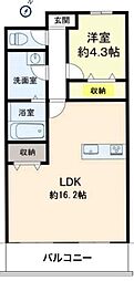 間取図画像 1LDK