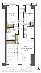 間取図画像 3LDK