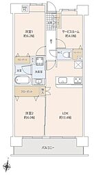 間取図画像 2SLDK