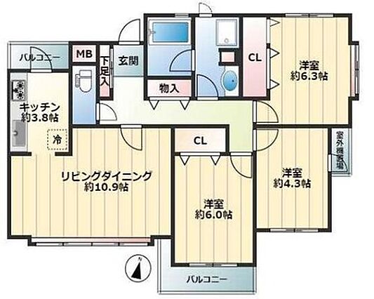 3LDK、価格...