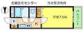 ヴィラ・パルク・ミゾベ3階4.2万円