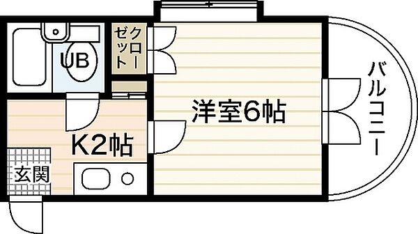 エステート中広 ｜広島県広島市西区中広町2丁目(賃貸マンション1K・3階・16.50㎡)の写真 その2