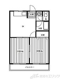 間取図画像 2DK