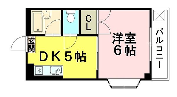 サンライズ鶴江Ａ棟 ｜広島県安芸郡府中町鶴江1丁目(賃貸マンション1DK・2階・24.18㎡)の写真 その2