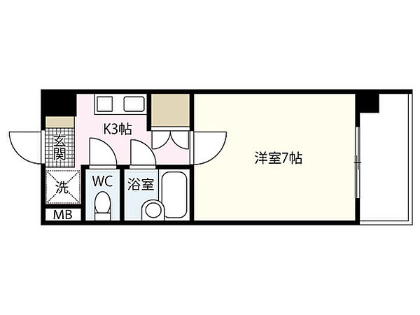 西本ビル（牛田東） ｜広島県広島市東区牛田東2丁目(賃貸マンション1K・3階・21.60㎡)の写真 その2