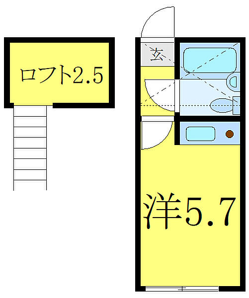 プラザ　ドゥメドック 208｜東京都板橋区稲荷台(賃貸アパート1R・2階・14.00㎡)の写真 その2