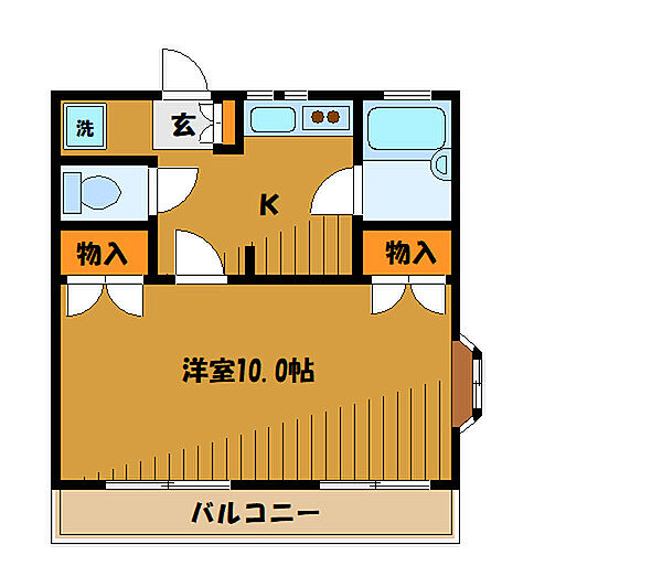 東京都小平市学園西町３丁目(賃貸アパート1K・2階・30.00㎡)の写真 その2