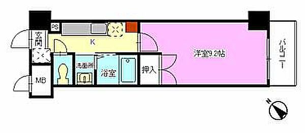 田部ビル ２０１｜広島県広島市南区比治山町(賃貸マンション1K・2階・27.33㎡)の写真 その2