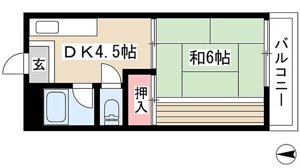 メゾンベルジュール春岡 ｜愛知県名古屋市千種区春岡通5丁目(賃貸マンション1DK・4階・26.07㎡)の写真 その2