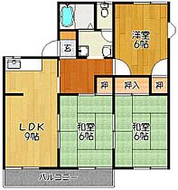 メゾンドール最所 B棟 202 ｜ 佐賀県神埼郡吉野ヶ里町吉田（賃貸アパート3LDK・2階・55.00㎡） その2