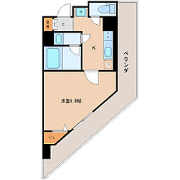 NF青葉 1Kの間取図画像