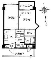 カメリア木野 306 ｜ 石川県野々市市白山町13-6（賃貸マンション2K・3階・33.75㎡） その2