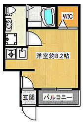 アイビーテラス ワンルームの間取図画像