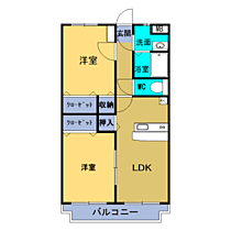 ユーミーサンヒルズ  ｜ 栃木県栃木市神田町（賃貸マンション2LDK・2階・53.52㎡） その2