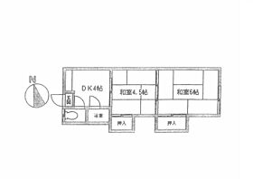 寿荘Ｋ棟 ２０３号室 ｜ 埼玉県川口市南町２丁目6-25（賃貸アパート2DK・2階・26.00㎡） その2